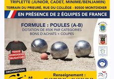 Concours de pétanque Officiel Jeune - Montdidier
