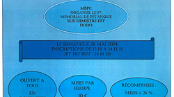 Concours en Doublette le 26 mai 2024 - Mons-en-Barœul - 59370