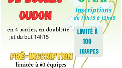 Concours en Doublette le 8 mai 2024 - Oudon - 44521