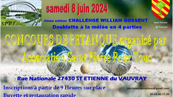 Concours en Doublette le 8 juin 2024 - Saint-Étienne-du-Vauvray - 27430