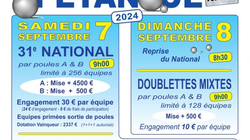 Concours en Triplette le 7 septembre 2024 - Saint-Maur - 36250