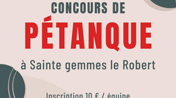 Concours en Doublette le 18 mai 2024 - Sainte-Gemmes-le-Robert - 53600