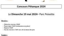 Concours en Doublette le 18 mai 2024 - Talence - 33400