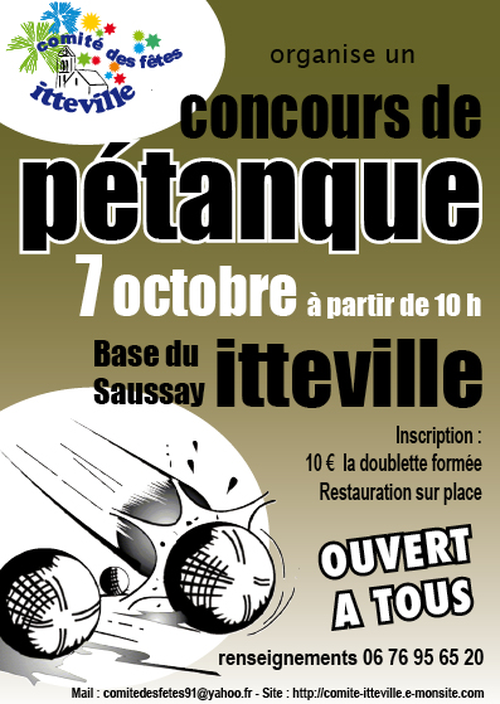 Concours de pétanque en Doublette - Itteville