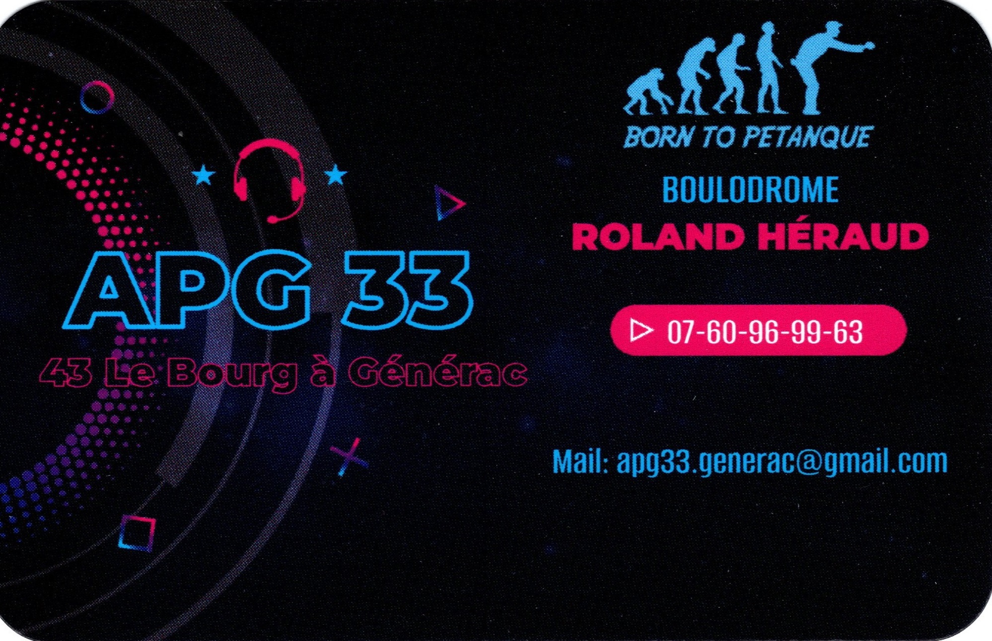 Logo du club de pétanque APG33 - club à Générac - 33920