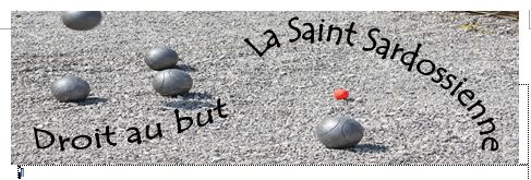 Logo du club de pétanque Petanque La Saint Sardossienne. Droit au but - club à Saint-Sardos - 82600