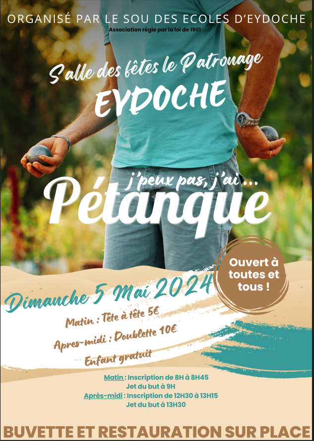 Concours en Doublette le 5 mai 2024 - Eydoche - 38690