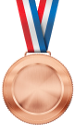 3ème meilleur joueur au classement général toutes catégories des joueurs de pétanque licenciés en france - Médaille de bronze