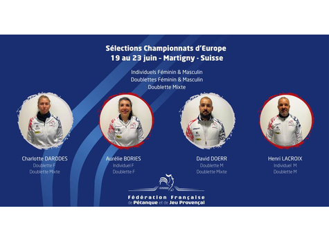 Championnat d'Europe de pétanque 2024 - Martigny - Suisse - Actualité petanque generation