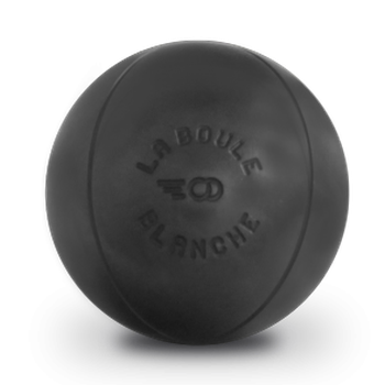 Boule de pétanque La boule blanche Carbone Striée Carbone