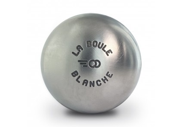 Boule de pétanque - La boule blanche Inox Lisse