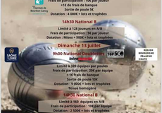 Concours de pétanque Officiel - Bourbon-Lancy