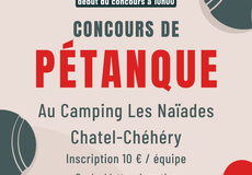 Concours de pétanque Ouvert à tous - Chatel-Chéhéry