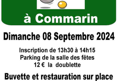 Concours de pétanque Ouvert à tous - Commarin