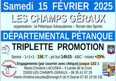 Concours de pétanque Officiel Promotion - Les Champs-Géraux