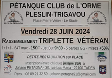 Concours de pétanque Officiel Vétéran - Pleslin-Trigavou