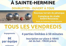 Concours de pétanque Ouvert à tous - Sainte-Hermine
