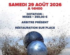 Concours en Doublette le 29 août 2026 - AB13