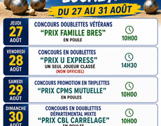 Concours de pétanque Officiel - Amicale Bouliste des Eucalyptus