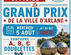 Concours de pétanque Officiel - ARLANC