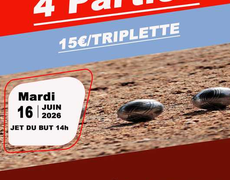 Concours en Triplette le 16 juin 2026 - ASPTT