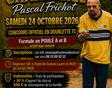 Concours de pétanque Officiel - Aubevoye