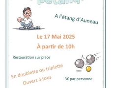 Concours en Doublette le 17 mai 2025 - Auneau - 28700