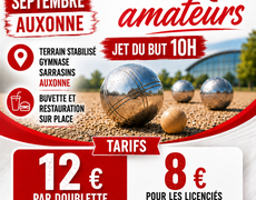 Concours de pétanque Ouvert à tous - Auxonne