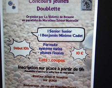 Concours en Doublette le 6 juillet 2025 - Beaune - 21200