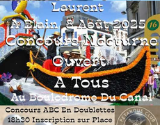 Concours en Doublette le 8 août 2025 - Blain - 44130