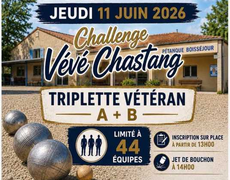 Concours de pétanque Officiel Vétéran - BOISSEJOUR