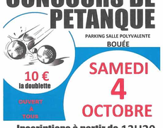 Concours en Doublette le 4 octobre 2025 - Bouée - 44260