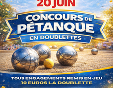 Concours de pétanque Ouvert à tous - Bouër