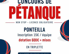 Concours de pétanque Officiel - BOULING CLUB PONTEILLA