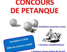 Concours en Doublette le 9 juin 2025 - Brens - 01300