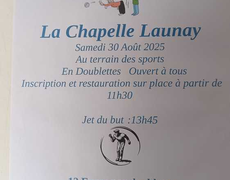 Concours en Doublette le 30 août 2025 - La Chapelle-Launay - 44260