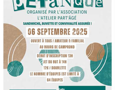 Concours en Doublette le 6 septembre 2025 - Camprond - 50210