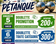 Concours de pétanque Officiel - Cazes Mondenard