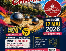 Concours en Triplette Mixte le 17 mai 2026 - Chamalières - 63400