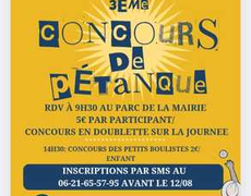 Concours en Doublette le 24 août 2025 - Château-sur-Epte - 27420