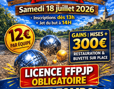 Concours de pétanque Officiel - CHÂTEAUPONSAC