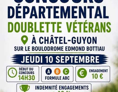 Concours de pétanque Officiel Vétéran - CHATEL GUYON