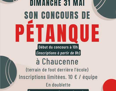 Concours de pétanque Ouvert à tous - Chaucenne