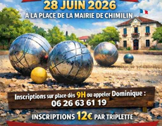 Concours de pétanque Ouvert à tous - Chimilin