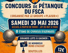 Concours en Doublette le 30 mai 2026 - Civrieux-d'Azergues - 69380