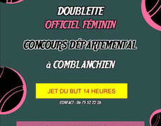 Concours en Doublette le 7 juin 2025 - Comblanchien - 21700