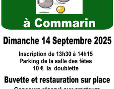 Concours de pétanque Ouvert à tous - Commarin