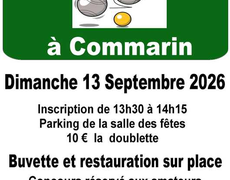 Concours de pétanque Ouvert à tous - Commarin