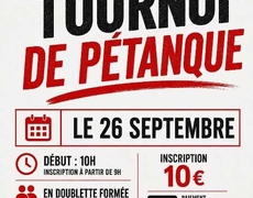 Concours en Doublette le 26 septembre 2026 - Courcelles-lès-Montbéliard - 25420