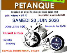 Concours de pétanque Ouvert à tous - Crest